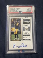 2022 Panini Contenders Rookie Ticket #127 Kenny Pickett RC AUTO 10 PSA 9