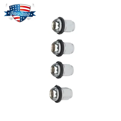 4 хромированные длинные средние зажимные гайки для Honda Odyssey Accord 90381-SV1-981 1994-2015 годов выпуска США - Изображение 1 из 4