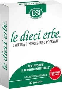 ESI LE DIECI ERBE 40 tavolette regolarà intestinale lassativo digestione - Foto 1 di 2
