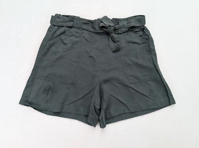 Pantalones Cortos Para Mujer J. Jill Talla L Verde Cinturón Informal 5" Entrepierna DEFECTOS Foto 1 de 4