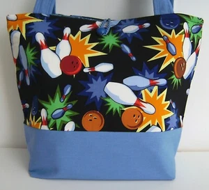 Bowling Pin Ersatz Schlag Ball Tasche Handtasche Beuteltasche Handtasche Handarbeit Wickeltasche Geschenk - Bild 1 von 7