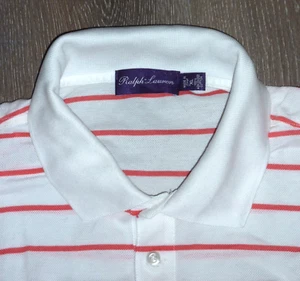 RALPH LAUREN PURPLE LABEL MERCERIZED COTTON POLO SHIRT MADE IN ITALY XL - Picture 1 of 6