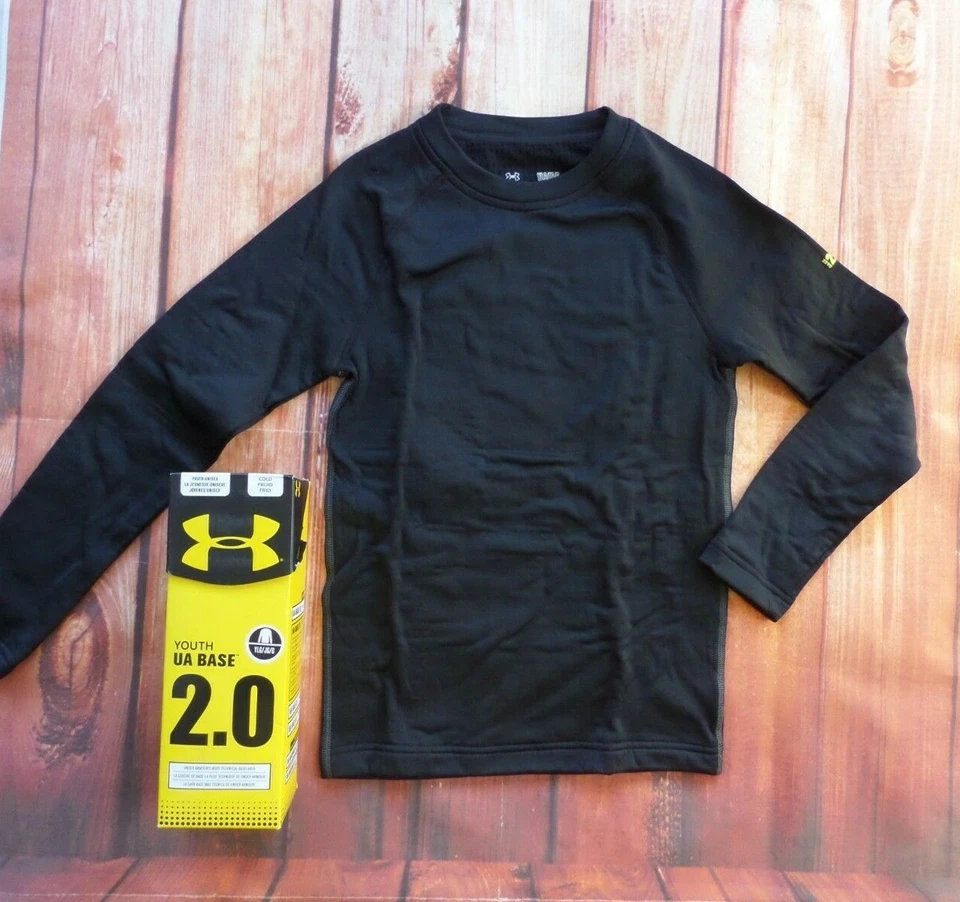 NIB Under Armour Coldgear Youth S (7-8) Unisex UA Base 2.0 Long Sleeve Shirt - Image 1 of 4