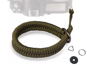 Strong Camera Wrist Strap Paracord Braided Wristband - Dark Green - UK STOCK - Picture 1 of 4