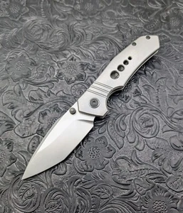 Brian Efros Mac Doom Custom Folding Knife - Titanium, Magnacut - Made in USA - Picture 1 of 7