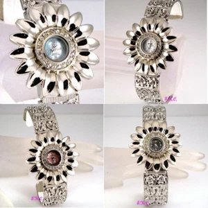 Decorativo Vintage Girasole Margherita Floreale Bud Donna Madreperla Orologio - Picture 1 of 26