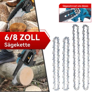 Chaîne en acier 1/4" chaîne de scie tronçonneuse chaîne de rechange pour tronçonneuse sans fil 6/8" FR - Photo 1/22