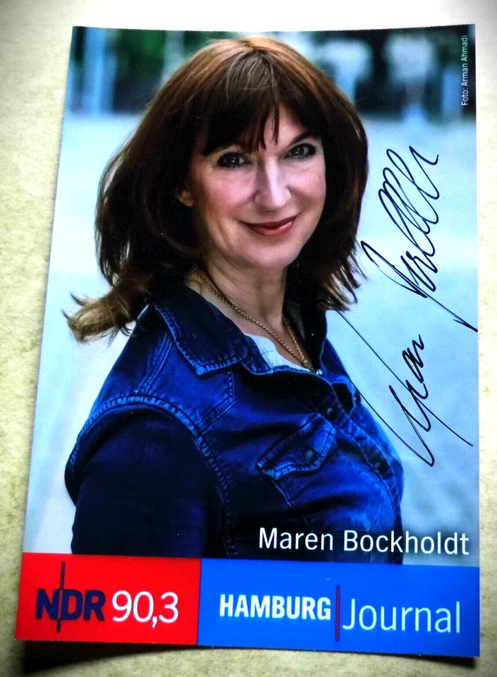 Maren Bockholdt - Moderatorin - NDR 90,3 - Radio - Karte mit Original-Autogramm - Bild 1 von 1