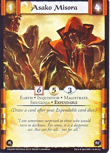 3 x Asako Misora L5R CCG TF Twenty Festivals - Image 1 of 1