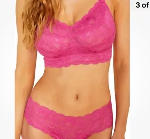 Cosabella Never Say Never Curvy Sweetie Soft Bra Lace Bralette Victorian Pink XL - Picture 1 of 6