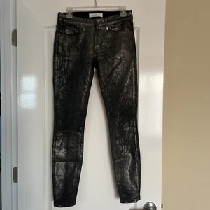 DD Dakota Collective Khloe Women's Dark Marble Print Stretch Pants/Jeans Size28 - Picture 1 of 6