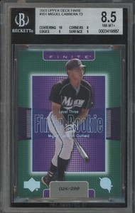 2003 UPPER DECK FINITE MIGUEL CABRERA 351 NRMT-MINT+ RC 24/299 BGS 8.5 MARLINS