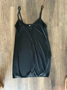 Vestido Johnny Was Negro Sin Mangas Cuello en V Correa de Espagueti Calce Recto Talla Pequeña XS - Imagen 1 de 6