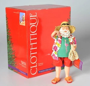 Clothtique Possible Dreams 713790 Figurina Babbo Natale Celebrazione Mare NUOVA 2003 - Foto 1 di 12