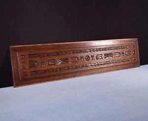 36" Wide Antique French Solid Oak Wood Highly Carved Panel Salvage - Picture 1 of 11