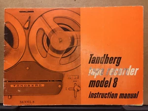 Manuale del proprietario vintage per mulinello registratore a nastro modello 8 Tandberg - Foto 1 di 4