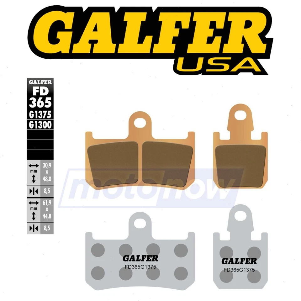 Galfer Brakes Front HH Sintered Brake Pads for 2007-2015 Yamaha YZF-R1 - ze Foto 1 de 4