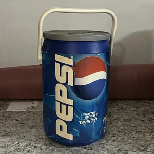Kooler Kraft Pepsi Can Cooler 20 Inch Plastic Blue Vintage Retro - Picture 1 of 7