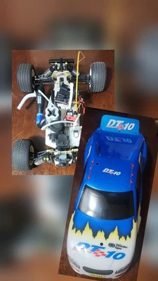 THUNDER TIGER DT10,SELLING FOR PARTS,BLOWN ENGINE, INCLUDES RADIO,VERY LOW TIME - Image 1 of 4