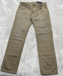 American Eagle Jeans Herren 30x30 Khaki Waschung Slim Fit Mid-Rise Whisker Preppy - Bild 1 von 18