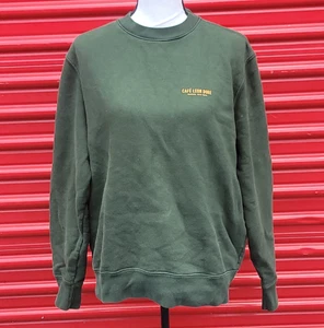 Aime Leon Dore grün bedrucktes Baumwoll Strick Sweatshirt Gr. M in gebrauchtem Zustand - Bild 1 von 7
