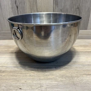 Ciotola di miscelazione vintage Revere Ware acciaio inox diametro 7 3/4" con anello da appendere - Foto 1 di 4