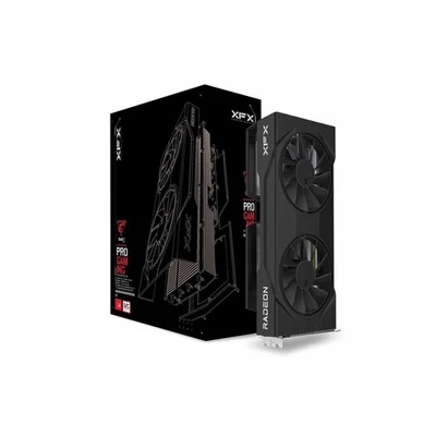 Grafikkarte XFX Radeon RX 9060XT Swift Dual Fan OC Black 16GB - 16GB GDDR6, 2x H - Bild 1 von 4