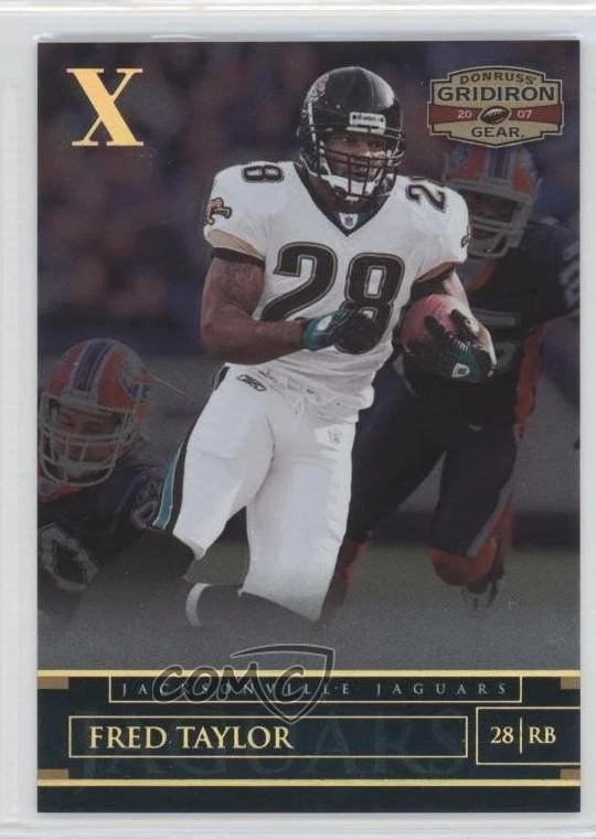 2007 Donruss Gridiron Gear Gold X's /100 Fred Taylor #84 - Image 1 of 2