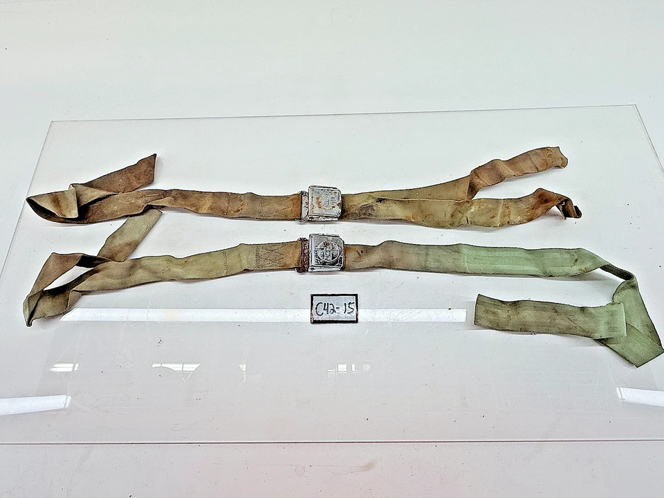 OEM 1955 - 1986 Kaiser Jeep CJ5 CJ6 Seat Lap Belt & Buckle CJ C42-15 - Image 1 of 4