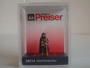 Preiser Nachtwächter Hellebarde Licht Mantel Burg 28214 H0 1:87 OVP Einzelfigur - Bild 1 von 1