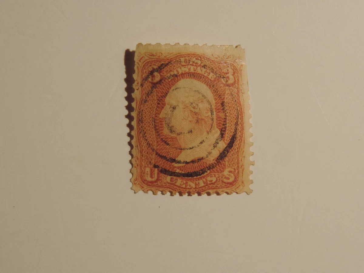 George Washington 3 Cent Stamp In Used Us Stamps (19th