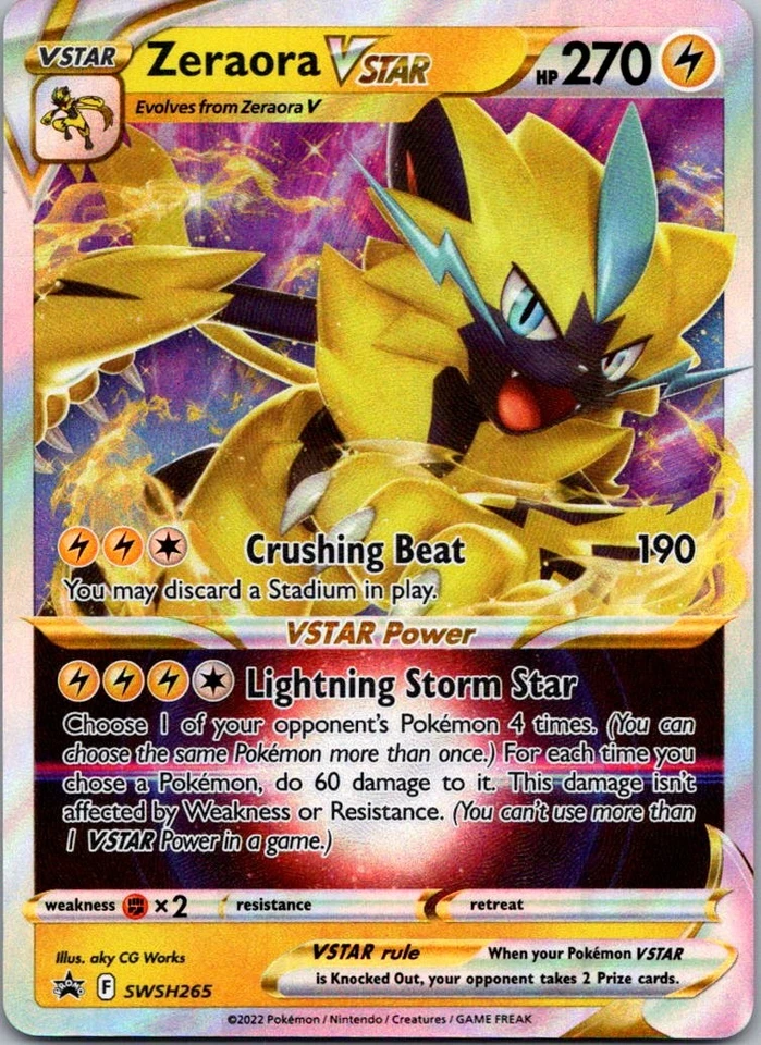 Zeraora VSTAR - Promo SWSH: Sword & Shield Promo Cards SWSH265 NM - Image 1 of 2