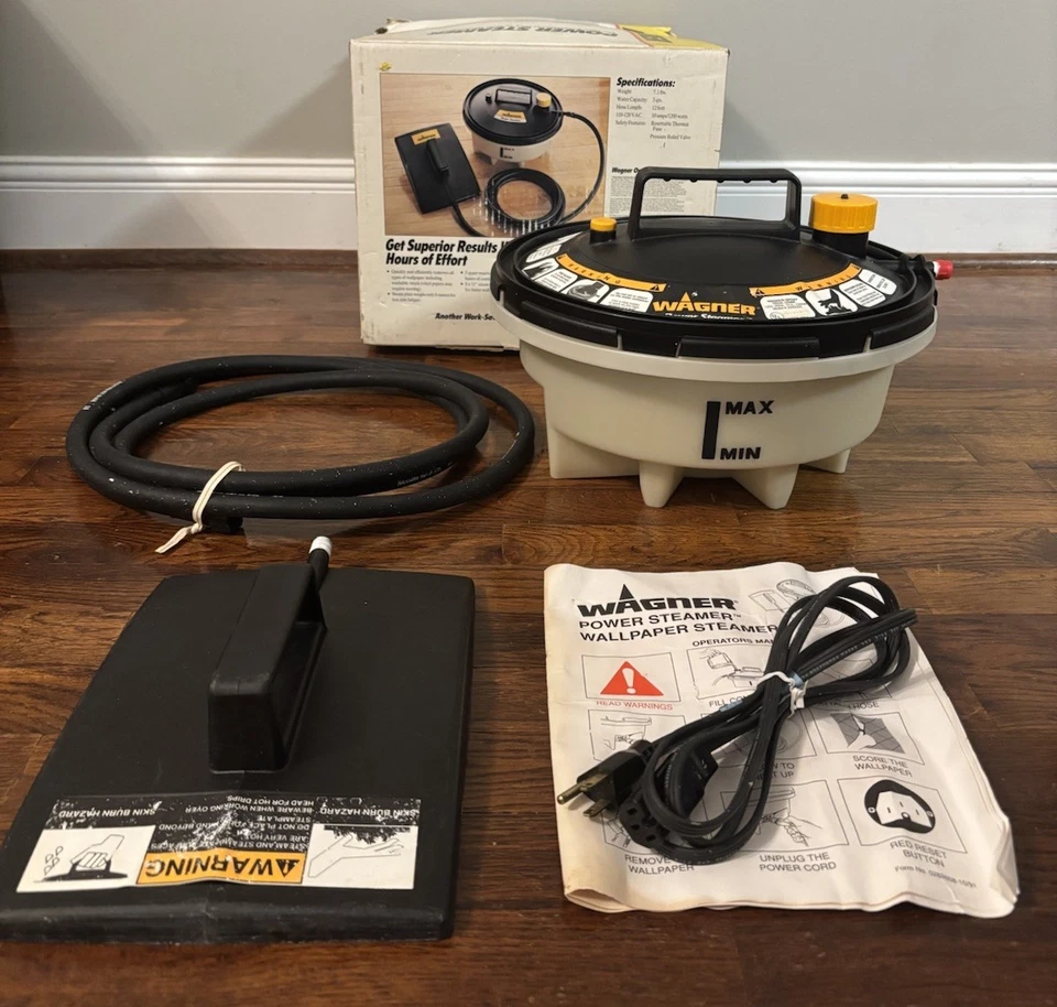 WAGNER POWER STEAMER WALL PAPER REMOVER 5QT. MODEL 0282005 # - Image 1 of 1