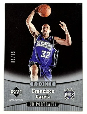 2005-06 UPPER DECK FRANCISCO GARCIA 新秀卡 RC UD PORTRAITS /75 — 第 1/2 张图片