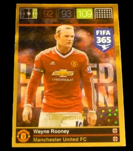 Panini Adrenalyn XL FIFA 365 2016 Wayne Rooney limitierte Karte - Manchester - Picture 1 of 1