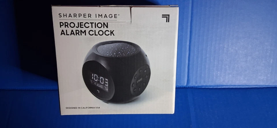 The Sharper Image Projection Alarm Clock Read Description NIB - Image 1 of 4