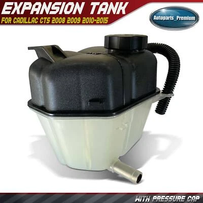 Depósito de refrigerante del radiador del motor con tapa de presión para Cadillac CTS 2008-2015 Foto 1 de 4