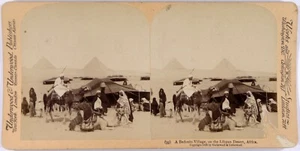 Afrique.Libye.Libyan Desert.Bedouin Village.Pyramides.Egypte.View.Photo Stereo.2 - Picture 1 of 2