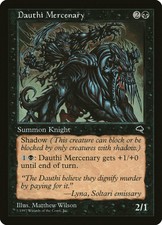 Magic MTG Tradingcard Tempest 1997 Dauthi Mercenary