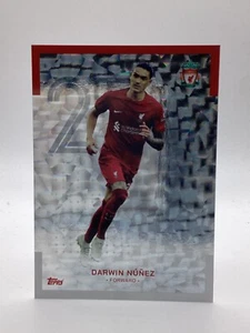 JUEGO EQUIPO TOPPS LIVERPOOL 2022/23 LÁMINA HELADA DARWIN NUNEZ - Imagen 1 de 2