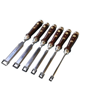 ULMIA Stechbeitelsatz, Stechbeitel, Stecheisen 6 St. 6,10,12,16,20 und 26 mm - Bild 1 von 2