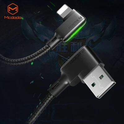 LED USB to iPhone Charger Cable Cord for iPhone 14 13 12 11 XS Pro Max XR SE 7 8 - Image 1 of 4