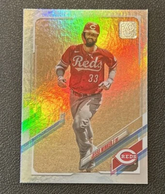 2021 Topps Series 1 Jesse Winker Rainbow Foil #281 Cincinnati Reds - Image 1 of 2