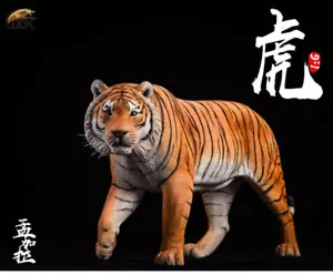 JxK 1/6 Tigre del Bengala Figura Animale Selvatico Modello Da Collezione Giocattolo Regalo Decorazione Resina Nuovo - Foto 1 di 16