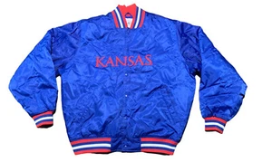 Chaqueta a presión azul estilo inicial KANSAS University JAYHAWKS ESPNU 2XL para hombre - Imagen 1 de 9
