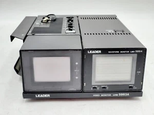 Leader LBO 5864 & LVM 5863A, Mini Color Picture/Audio Monitor, Waveform Display - Picture 1 of 3