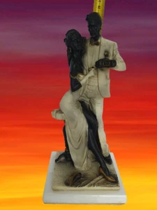 Vintage Art Sculpture Statue Figure Lovers Couple style pottery. - Picture 1 of 7