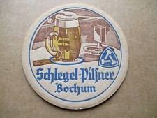 VK Vorkriegs Bierdeckel Brauerei Schlegel aus Bochum