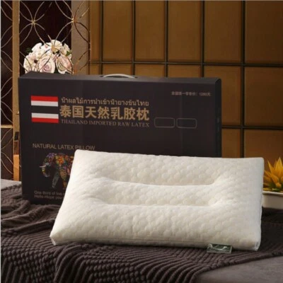 Almohada de látex adulto almohada de cuello ergonómica salud látex partículas almohada Foto 1 de 4