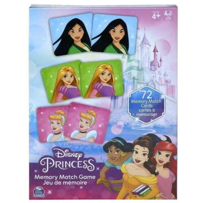 Disney Princess Memory Matching Game - 72 Memory Cards - Image 1 of 4